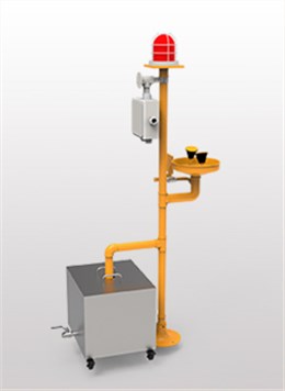 加強(qiáng)防腐立式ABS聲光報(bào)警洗眼器BH32-1011